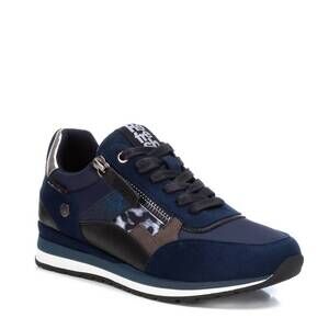 NEW XTI women's lace-up sneakers in navy
